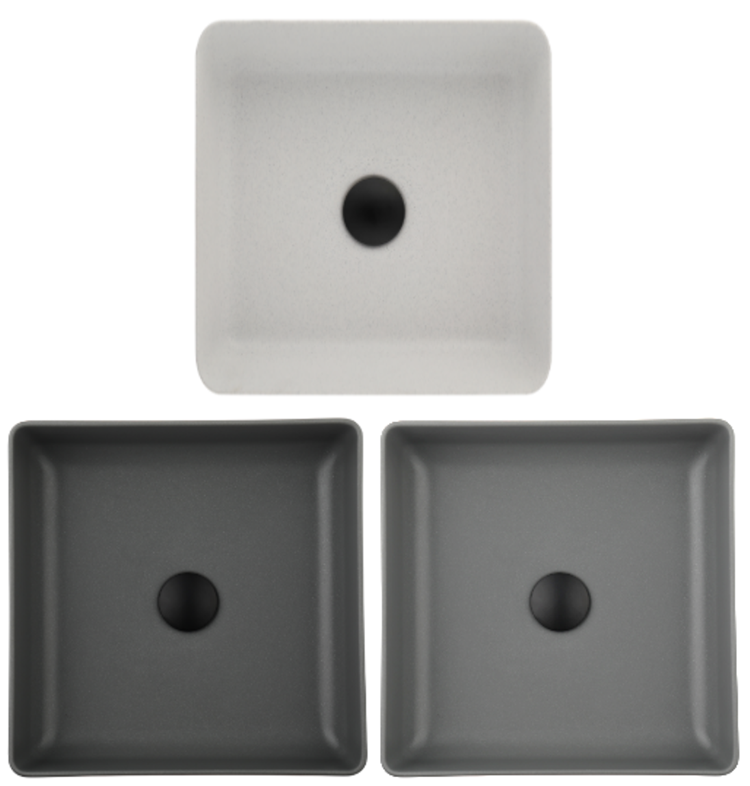 Quartz Square Counter Top Basin 380mm QZ3838